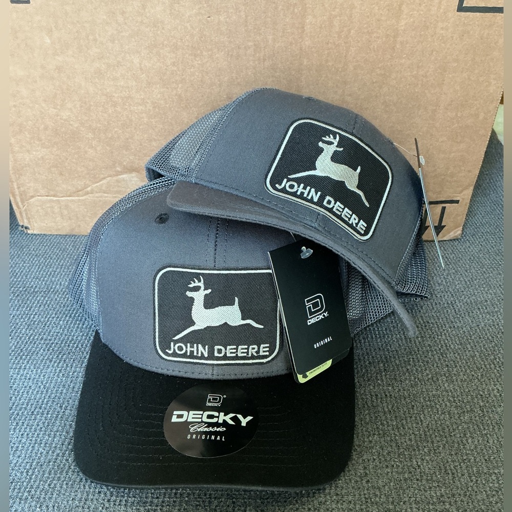 John Deere Father and Son Matching Trucker Hats Decky 6021 adult and 5019 youth